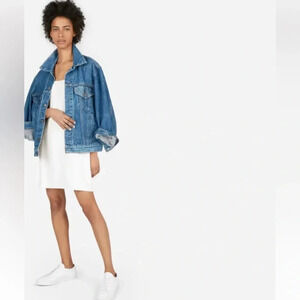 EVERLANE The Japanese GoWeave white Mini Slip dress size  00 balletcore casual